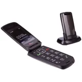 TTfone Star Simple Einfach zu Benutzendes Sim-Freies Klapptelefon mit großen Tasten (Grau)