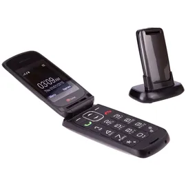 TTfone Star Simple Einfach zu Benutzendes Sim-Freies Klapptelefon mit großen Tasten (Grau)