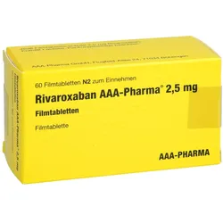 Rivaroxaban Aaa-pharma 2.5mg Filmtabletten 60 St