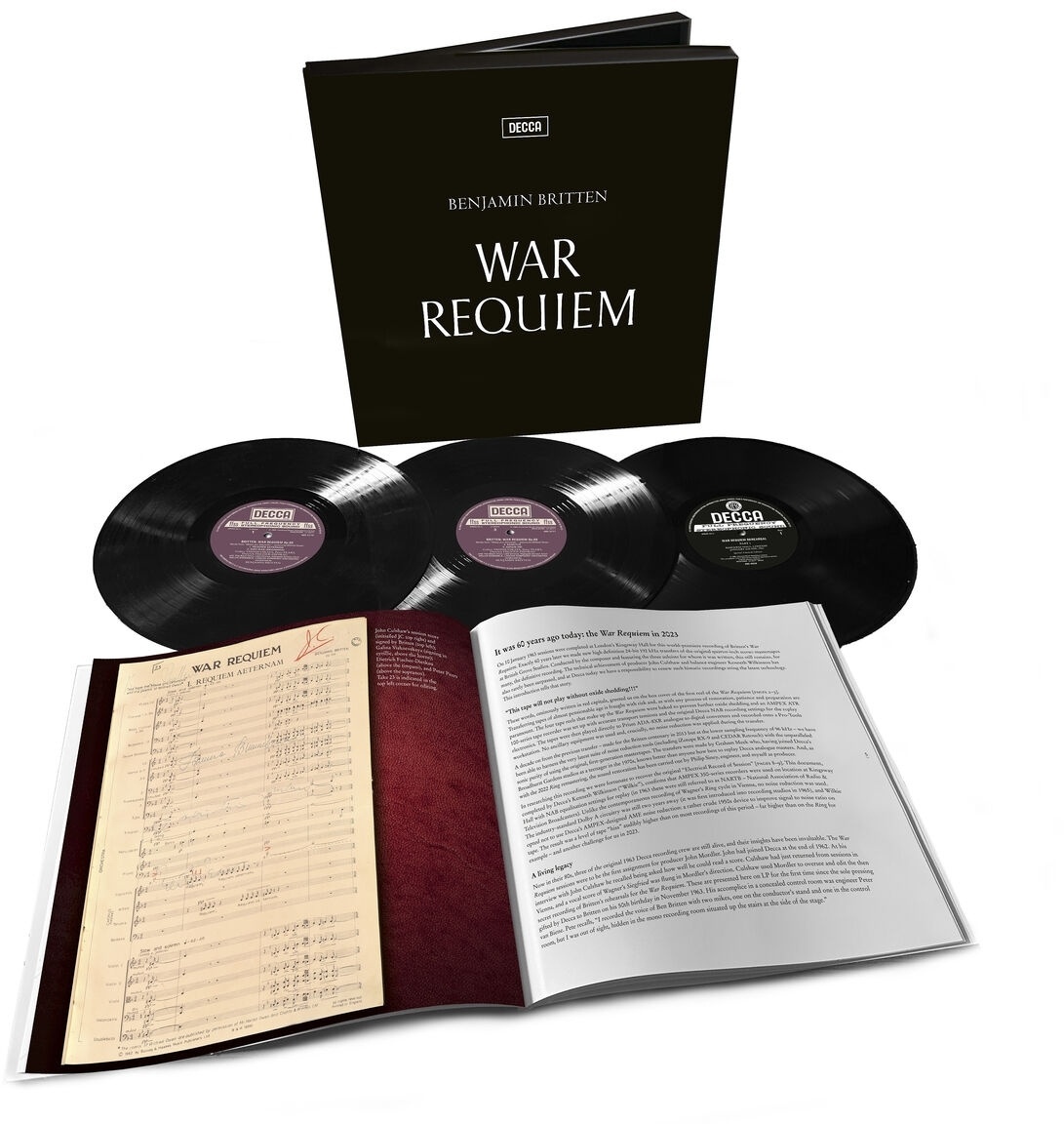 Britten: War Requiem - Vishnevskaya  Pears  Fischer-Dieskau  Lso  Britten. (LP)