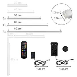 Vicco LED-Leiste 300 cm Kaltweiss 300,0 cm