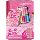 Gütermann Nähfadenbox Cute and Pink Nähgarnbox - Limitierte Edition Näh- und Stickgarn, 8 Spulen - 1 Set
