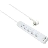 helos ADVANCED, Steckdosenleiste mit USB-Ladefunktion, 5-fach, 1.5m, weiß, (286665)