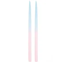 Rico Design Spitzkerzen 28 cm blau rosa
