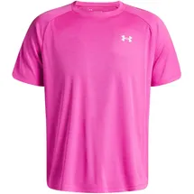 Under Armour Tech Strukturiertes Trainingsshirt Herren 652 - rebel pink/white XXL