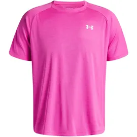 Under Armour Tech Strukturiertes Trainingsshirt Herren 652 - rebel pink/white XXL