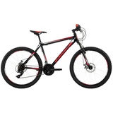 KS-Cycling KS Cycling Mountainbike Hardtail 26 Zoll Sharp schwarz-rot