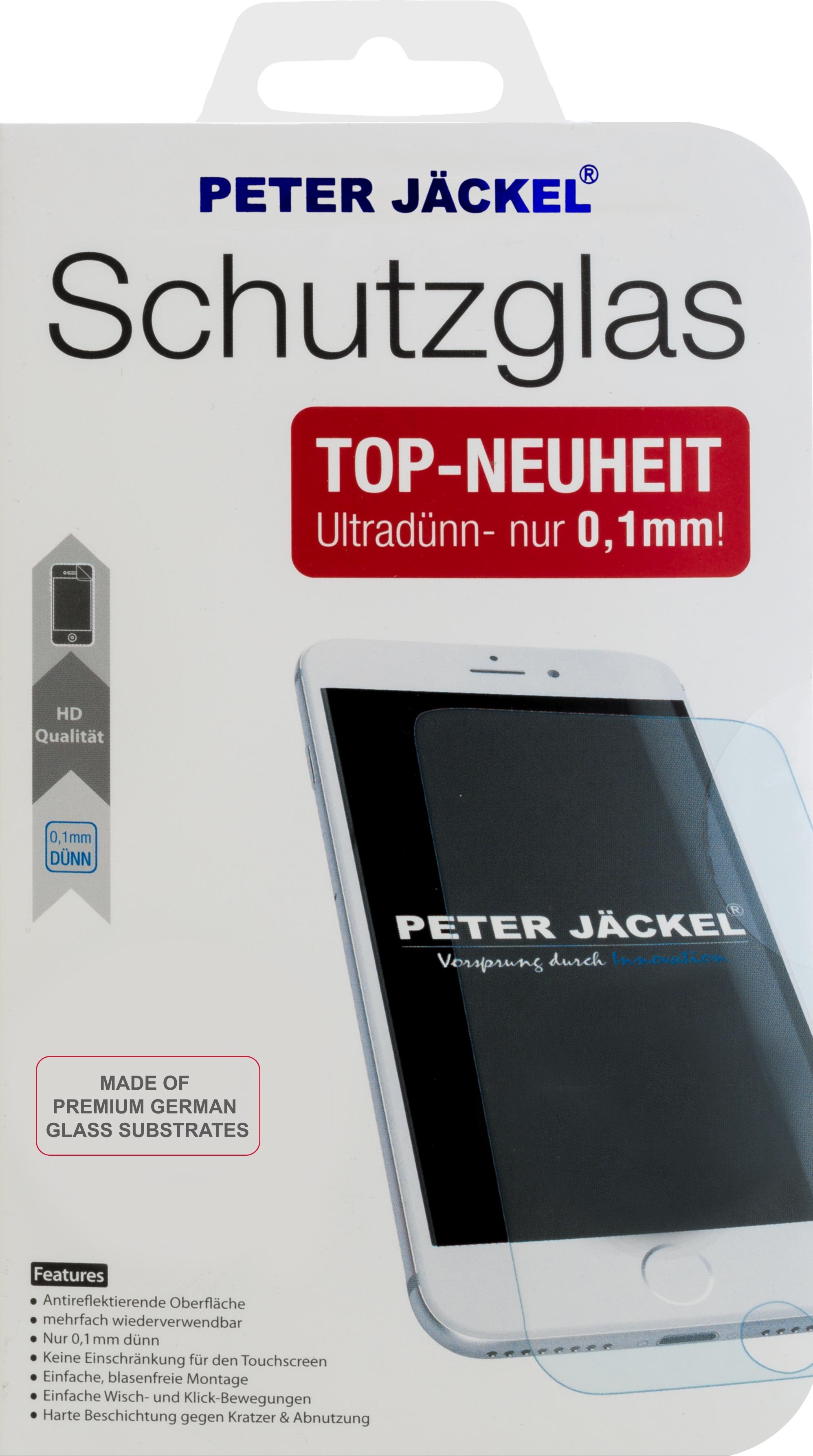Peter Jäckel HD SCHOTT Glass 0,1 mm für Apple iPhone 15 (1 Stück, iPhone 15), Smartphone Schutzfolie