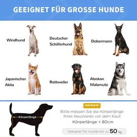 PawHut Hundesofa rund 100 x 100 cm braun