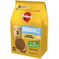 PEDIGREE Junior 2,6 kg: Trockenfutter mit Geflügel und Gemüse für große und mittelgroße Hunde