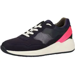 SANSIBAR Damen Echtleder-Schuhe stylische Sneaker Freizeit-Schuhe 1047864 Dunkelblau - 37