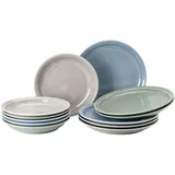 Thomas Trend Colour Mixed Tafelset 12-tlg, Moon Grey, Moss Green, Arctic Blue