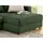 luma-home Dauerschlaf-Ecksofa Federkern Schlafsofa Couch Bettkasten ausziehbar Cord Grün & 15156 - Grün