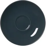 Geschirr Ritzenhoff & Breker Doppio Espressountertasse, 1 Stück, Anthrazit, ø 12 cm, Espresso Unterteller mit farbigem Rand, Untere aus Porzellan, Spülmaschinengeeignet