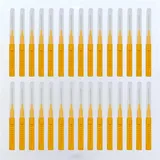 30 Stück/Box Interdentalbürsten Zahnreinigungsbürsten(Orange)