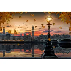 Fototapete PAPERMOON "London", bunt, B:3,00m L:2,23m, Vlies, Tapeten