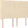 vidaXL Boxspringbett 140 x 200 cm Creme