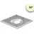 ISOLED Bodeneinbaustrahler Edelstahl 12,5 x 12,5 cm 7W 470lm IP67 warmweiß silber