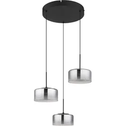 GLOBO LIGHTING LED Pendelleuchte "BELINDA", schwarz, Lampen, Hängelampe/Hängeleuchte/Wohnzimmer/Esstisch/elegant