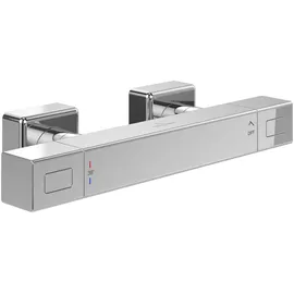 Villeroy & Boch V&B V&B Brausethermostat Uni. Taps& Fittings eckig, Wandmontage, chrom