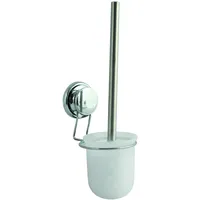 MSV WC-Bürstenhalter mit Mega Saugnäpfen, verchromt, verchromt