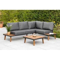 Gartenmöbel Set 2-tlg. Attika Akazie Echtholz mit Kissen