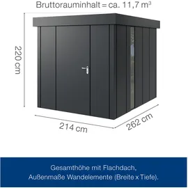 hörmann stauraumsysteme Juno JFD 2,14 x 2,62 m Anthrazitgrau