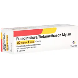 FUSIDINSÄURE/BETAMETHASON Mylan 20 mg/g+1 mg/g Cr. 5 g