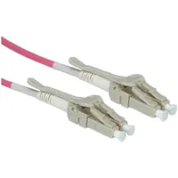 Roline LWL-Kabel 50/125μm OM4, LC/LC, LSOH, Low-Loss, Data Center, violett, 20 m