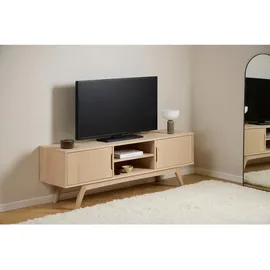 VCM Marte TV-Lowboard 160 x 40 x 55 cm Weiß Spanplatte