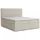 dein schlaf 24 BOXBETT LOFT IV 180/200 Cord Creme mit Taschen-Federkernmatratzen 7 Zonen H4 - Creme