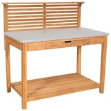 Mr. Deko Pflanztisch Hampton Teak mit Schublade