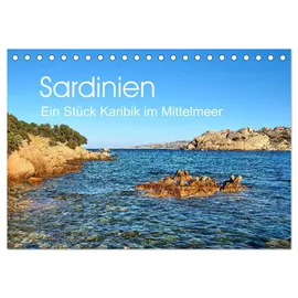 Calvendo Sardinien - Ein Stück Karibik im Mittelmeer (Tischkalender 2026 DIN A5 quer), CALVENDO Monatskalender: Wunderschöne Aufnahmen aus dem Nordosten der zweitgrößten Mittelmeerinsel. (CALVENDO Natur)