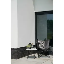 Lesli Living Buffalo Gartenstuhl 75 x 75 x 87 cm schwarz klappbar
