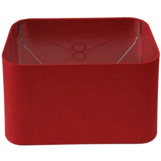 Dirk Davids Leuchten GmbH Lampenschirm Lampenschirm Rechteckig Rund Fino rot TL 45-40-27, Exklusives Design rot
