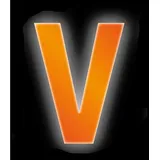 CONACORD Klebebuchstabe V Reflektierend 8 cm Orange