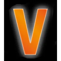 CONACORD Klebebuchstabe V Reflektierend 8 cm Orange