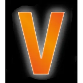 CONACORD Klebebuchstabe V Reflektierend 8 cm Orange