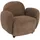 Mendler Sessel HWC-P33 Chenille 86 x 77 x 86 cm Braun