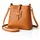 COLLEZIONE ALESSANDRO Holunder Umhängetasche Rindsleder Brown
