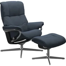 Stressless Mayfair mit Cross Base Microfaser 83 x 102 x 74 cm blue dinamica