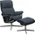 Stressless Mayfair mit Cross Base Microfaser 83 x 102 x 74 cm blue dinamica