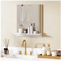 Homcom Badspiegel 50 x 14B x 60H cm-Weiß | Gr.: onesize