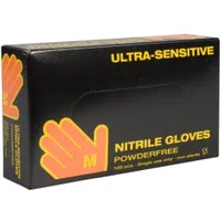 ABENA® Ultra Sensitiv Nitrilhandschuhe, schwarz 1 Karton = 10 Packungen à 100 Stück, M