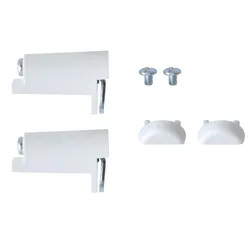 Klemmträger GOOD LIFE, weiß, H:4cm L:6cm, Kunststoff, Stahl, Sichtschutzbefestigungen, für Jalousien und Plissees im Festmaß