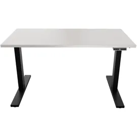 BISLEY E-WonderTech elektrisch höhenverstellbarer Schreibtisch 160x80 cm in schwarz/lichtgrau - Elektrischer Tisch höhenverstellbar mit
