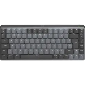 Logitech MX Mechanical Mini Graphite, LEDs weiß, Kailh Choc V2 LOW PROFILE BROWN, Logi Bolt, USB/Bluetooth, US (920-010780)