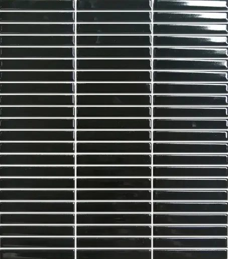 Keramik-Mosaik Premium Mosaik Kit Kat schwarz 28x31 cm glänzend MOSKK3BKL