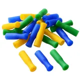 Gräwe Silikonspitzen für Edelstahl-Trinkhalme, 24er Pack bunt