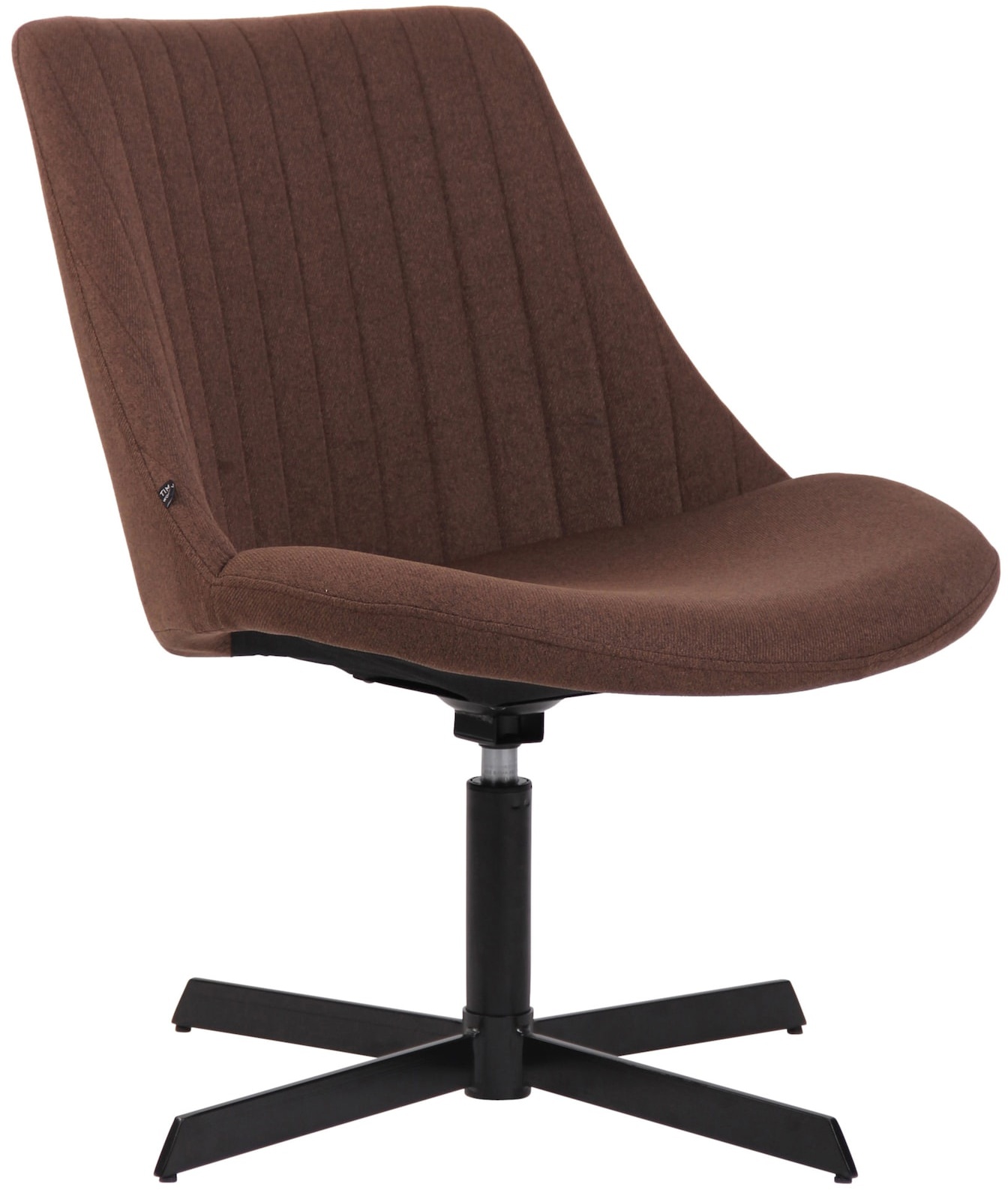 CLP Lounger Granby I 360 Grad Drehbarer Relax Sessel Mit Stoffbezug I Ergonomisches Design Mit Bodenschonern I Polsterstuhl Mit Rückenlehne